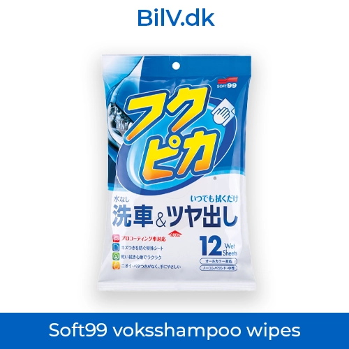 Soft99 voksshampoo wipes